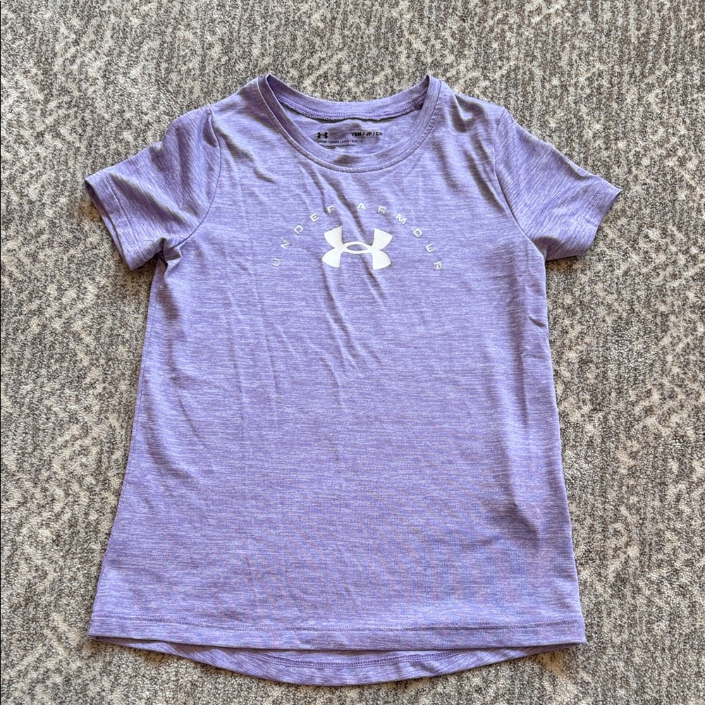 Under Armour Kids Lavender Tee, size S